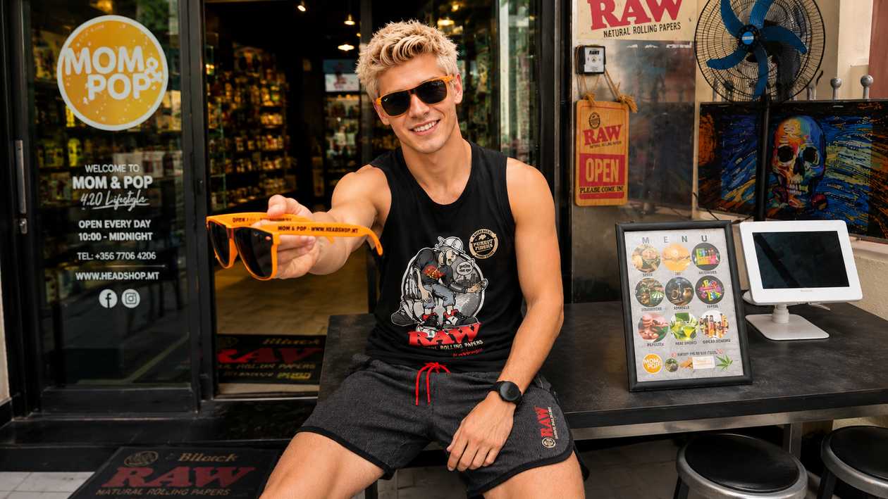 Headshop Sunglasses Black/Orange