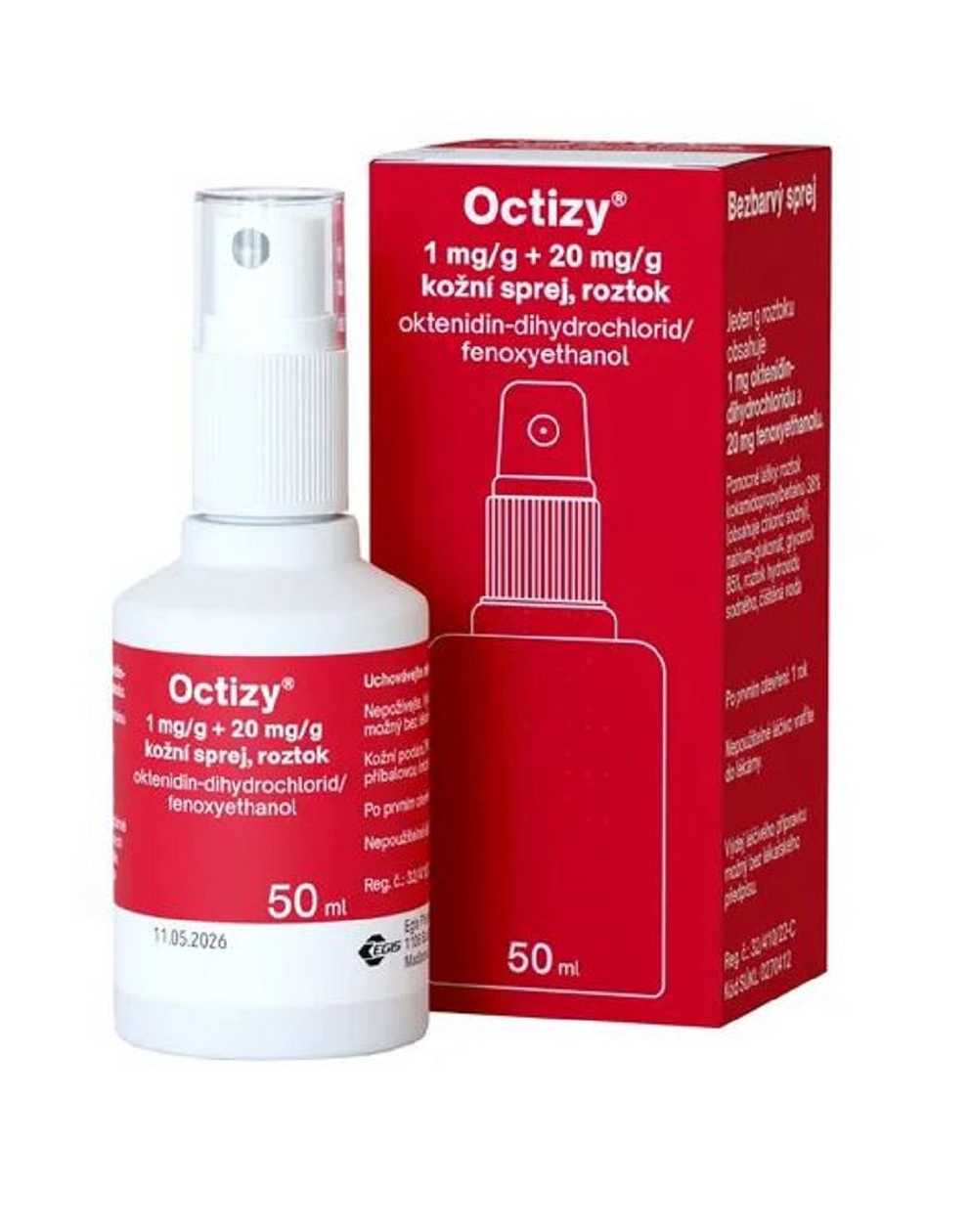 OCTIZY 1MG/G+20MG/G TOPICAL SPRAY SOLUTION 1X50ML