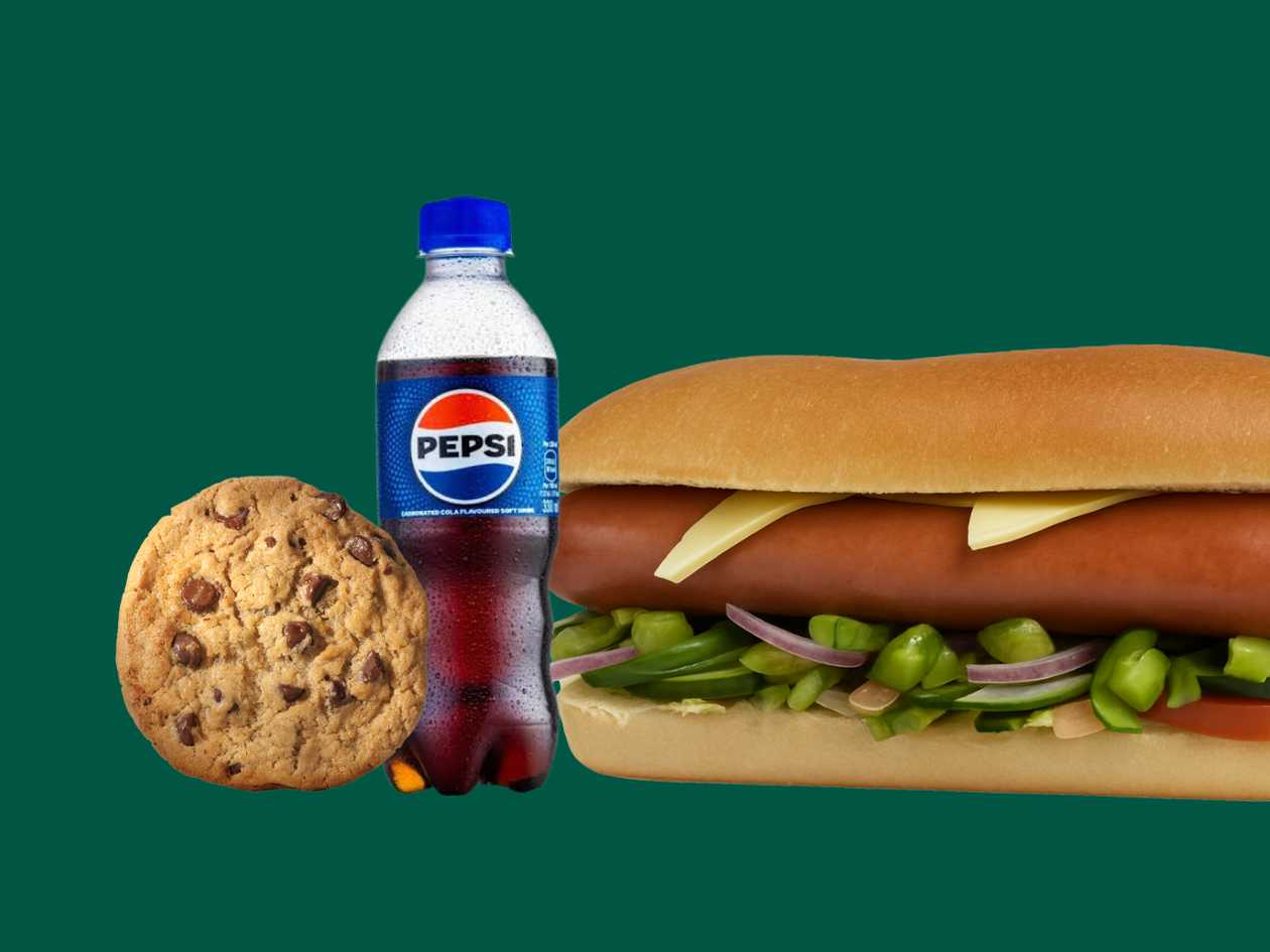 American Subdog 6-Inch + 330ml Pepsi Drink+ Chocolate Chip