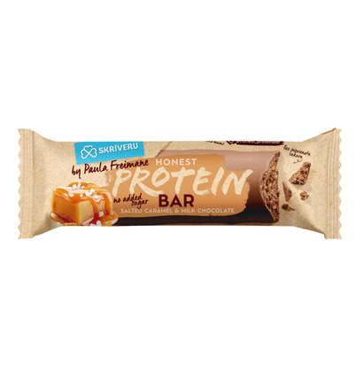 SKRĪVERU Salted caramel protein bar in milk chocolate 45g