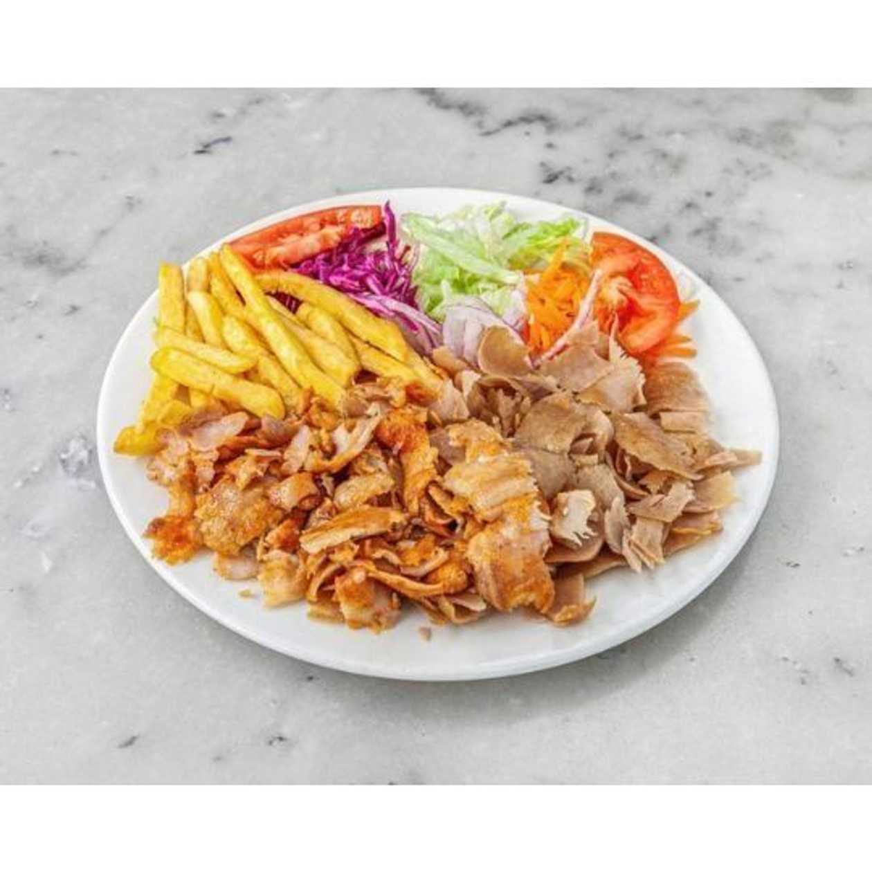 Kebab on Plate