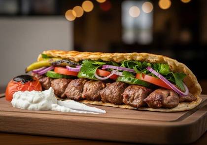 Sandwich Beef skewers