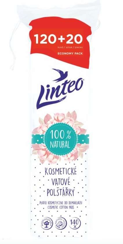Linteo Cotton Pads 120+20pcs