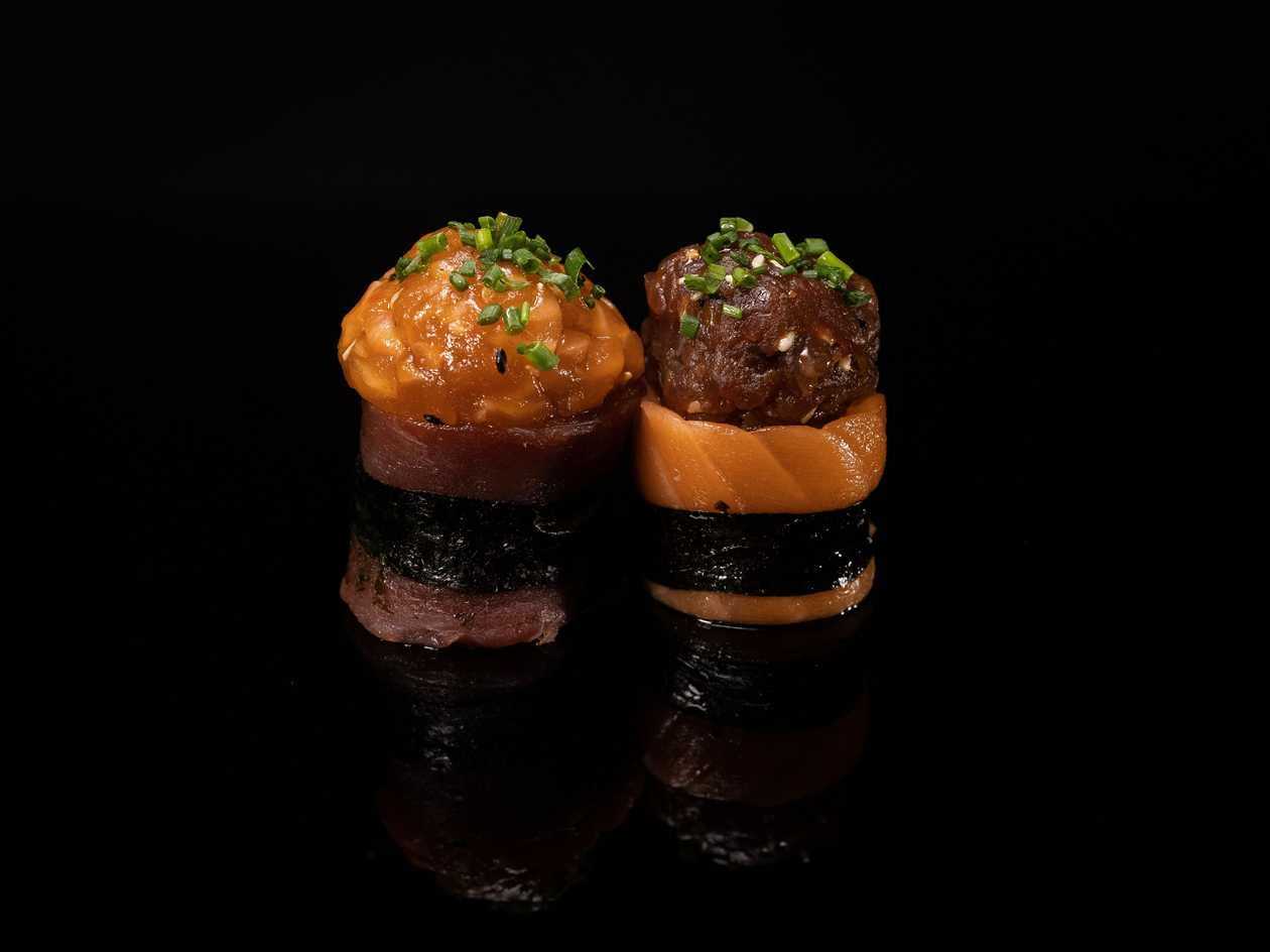 NI5. Certified Salmon & Bluefin Tuna Gunkan