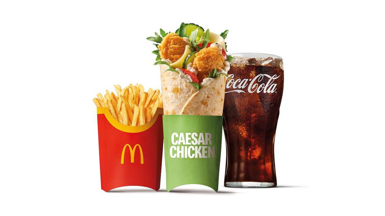Caesar Chicken McWrap veľké McMenu