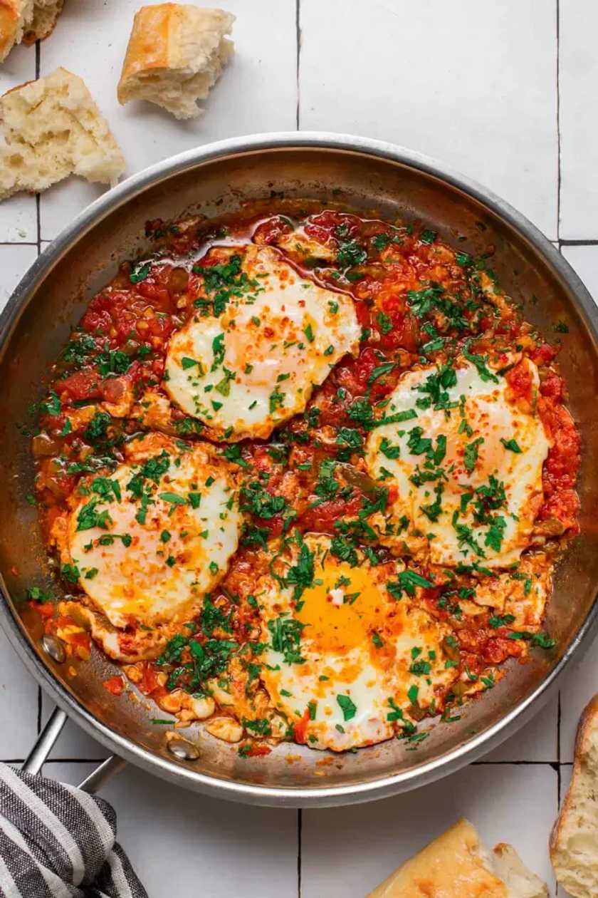 Minced Meat Tagine with Eggs and Tomato Sauce