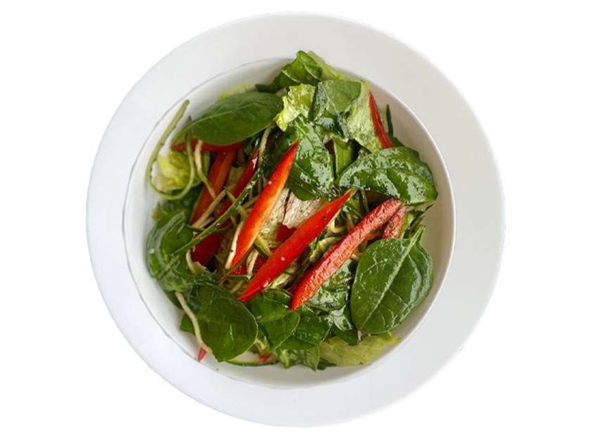 Green spinach salad