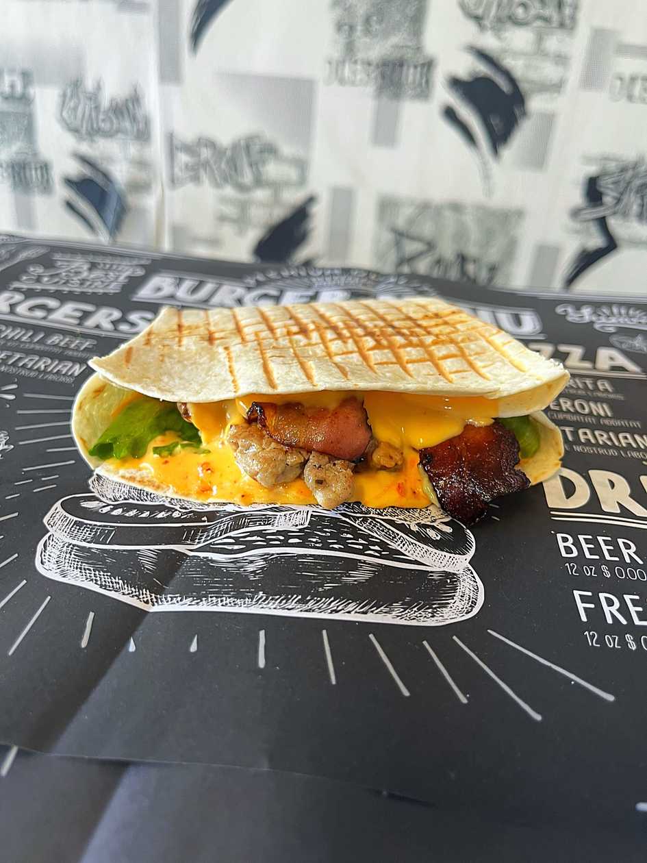 Garlic Burger Wrap