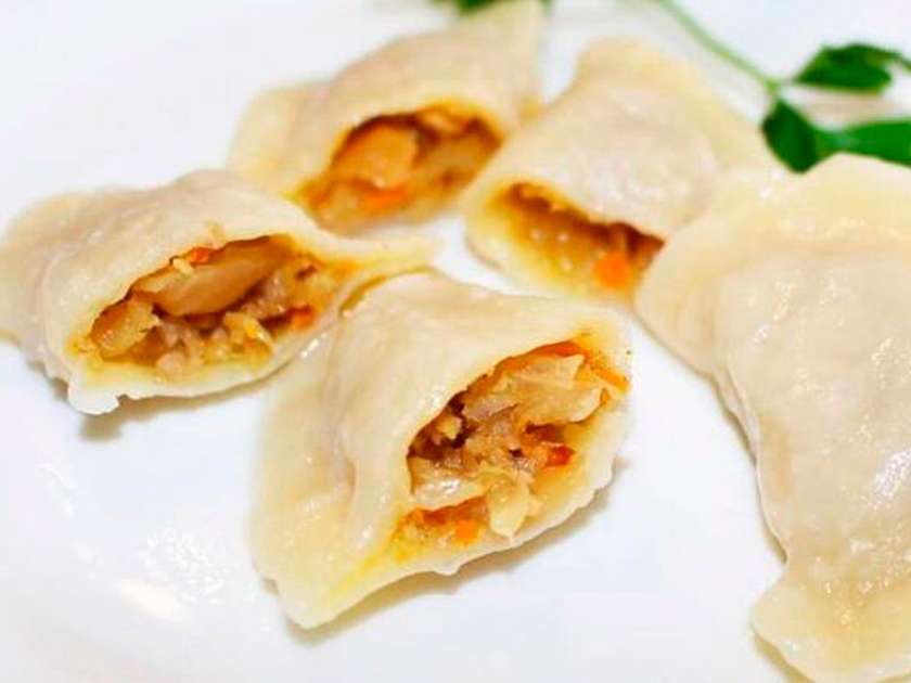 Varenyky with cabbage
