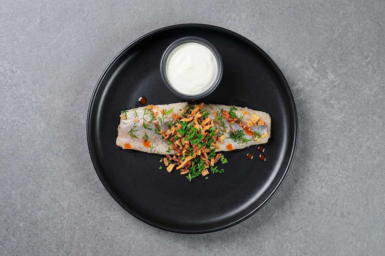 + (1 pc.) marinated herring (as a side)