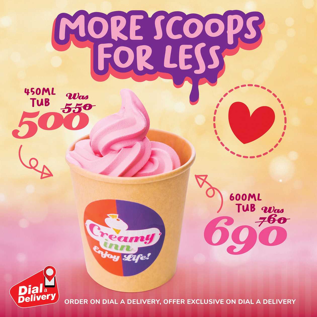 Scoop & Chill - 600ml Tubs