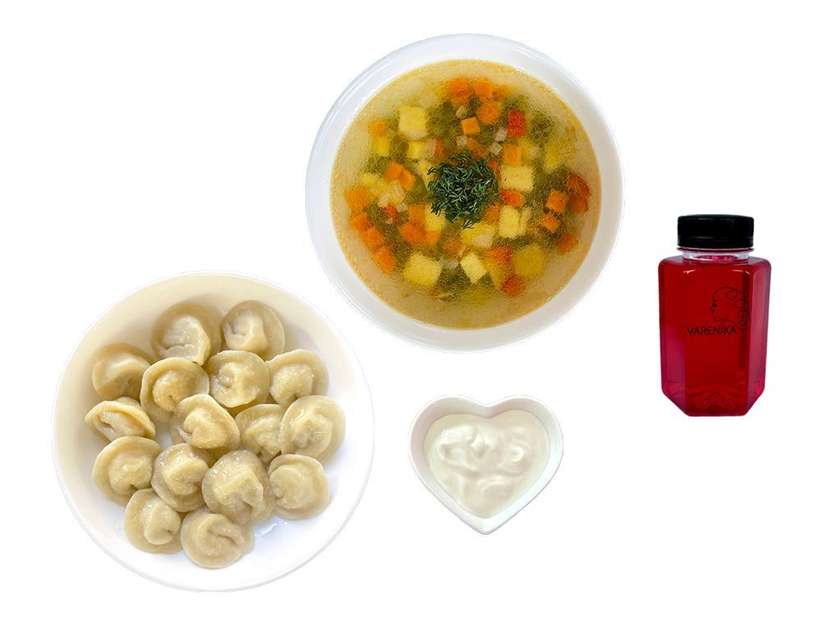 Lunch Set #1: Vegetable soup, dumplings, sour cream (12:00 PM - 4:00 PM Mon-Fri)