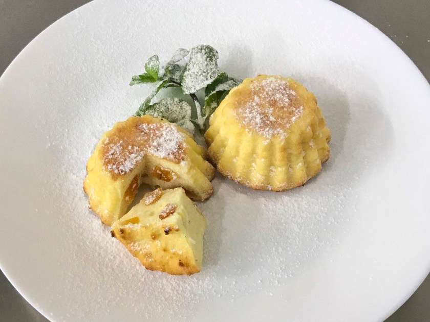 Sweet Cheese Casserole with Dried Apricots