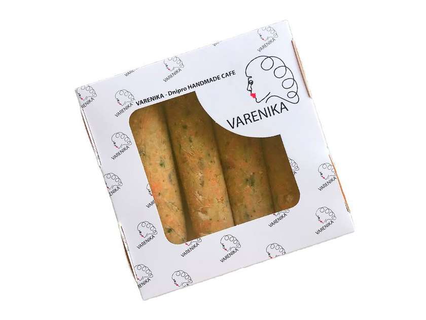 Semi-finished Lyulya-kebab with pink salmon and vegetables 0.5 kg