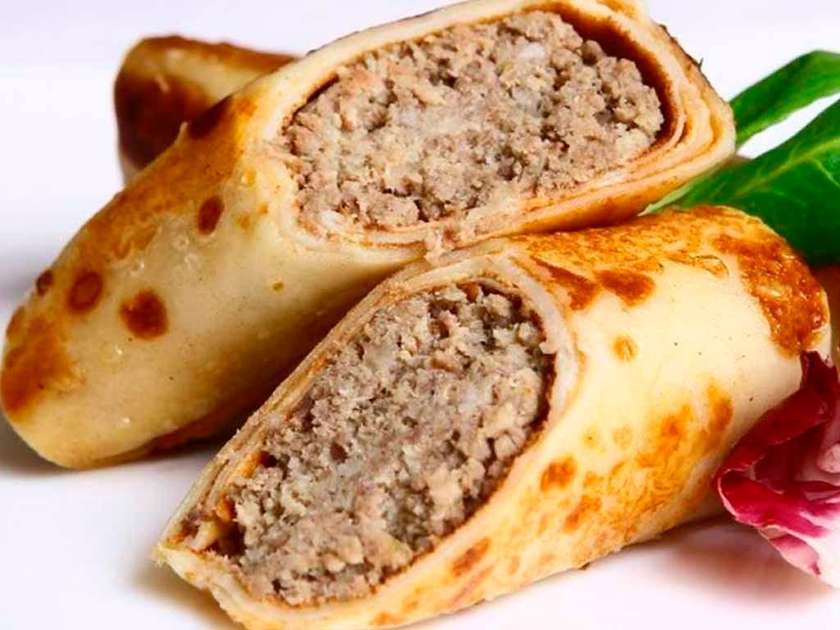 CREPES WITH MEAT