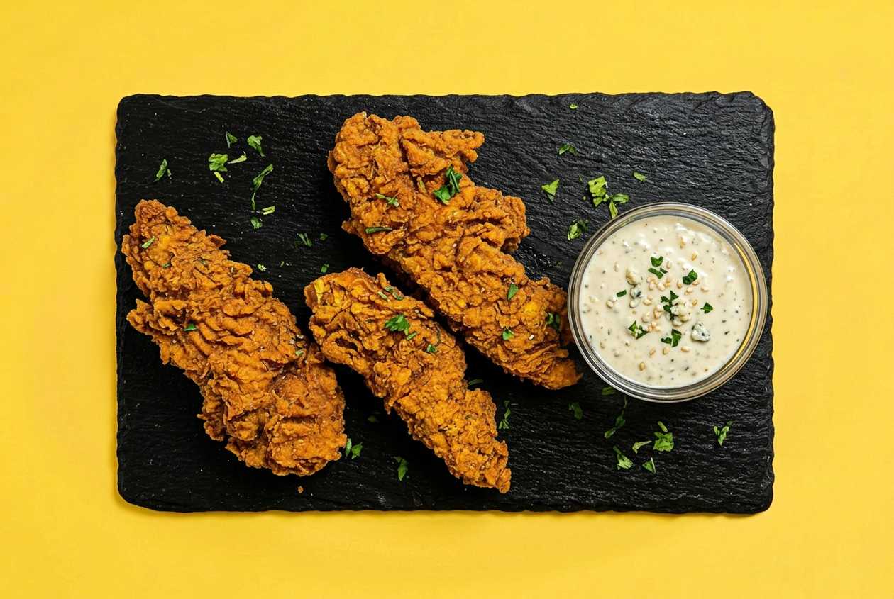 Crispy chicken fingers