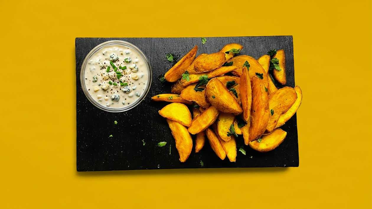 Fried potato slices