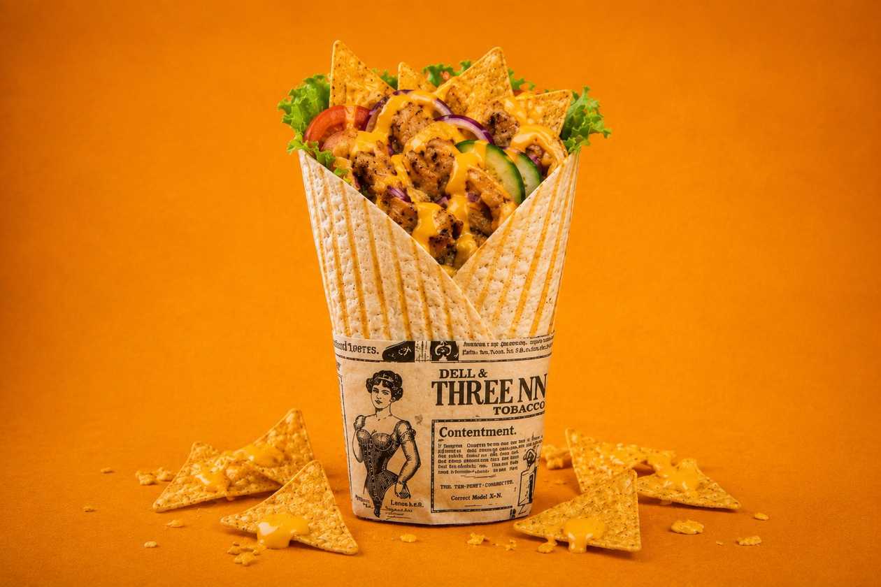 Cheesy Nacho Kebab