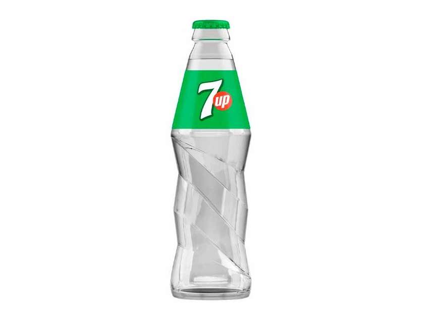 7UP 0.25L Glass Bottle