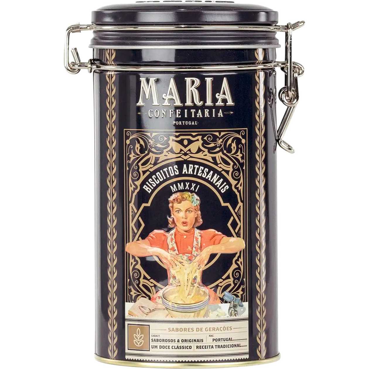 Lata de Biscoitos Artesanais Maria Confeitaria 150g