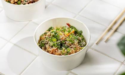 ბოსტნეული ტკბილ-ცხარე სოუსით, ბასმათის ბრინჯით