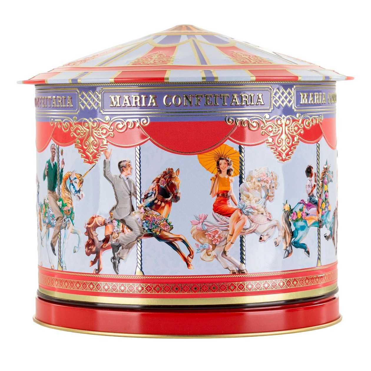 Lata de Musica com Bolachas O Carrocel Maria Confeitaria 300g