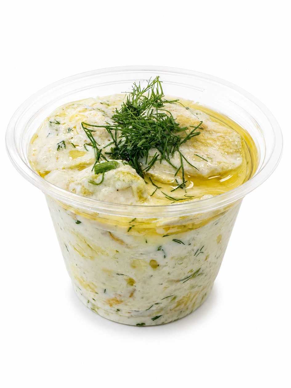 Пържени тиквички с кисело мляко (250гр)