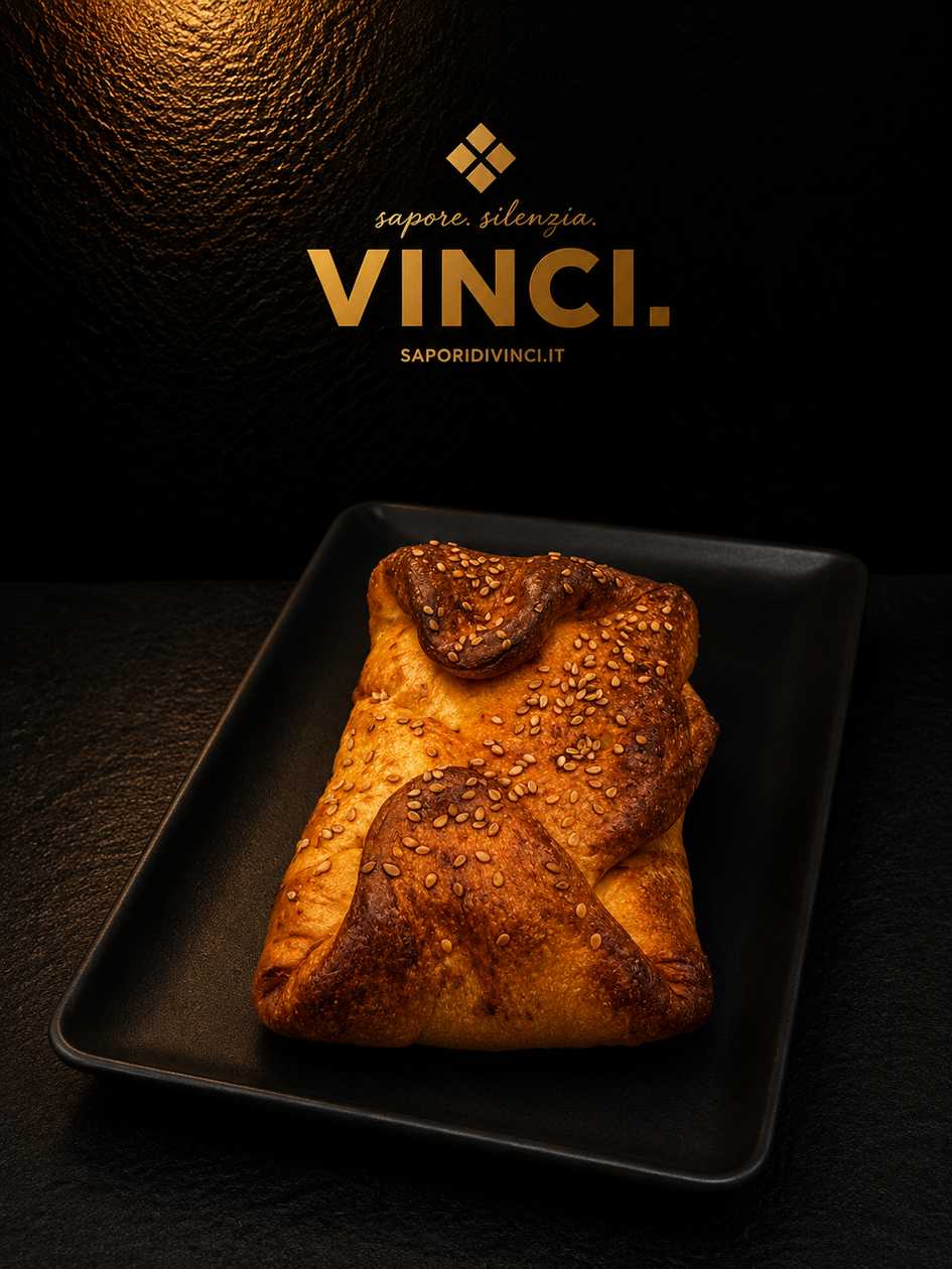 Calzone with Ham, Mozzarella, and Tomato