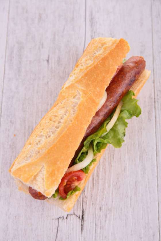 Smoked Sausage baguette