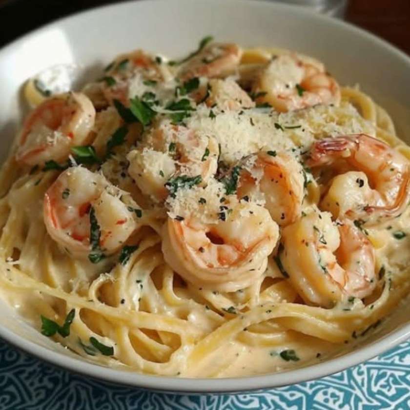 Spaghetti com Camarão