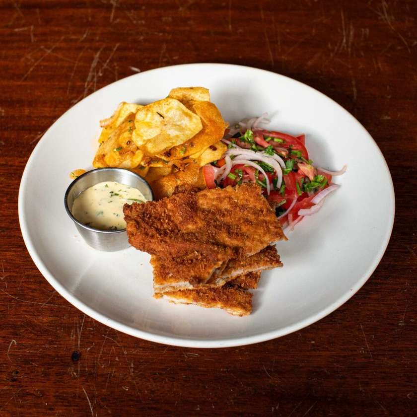 Pork Schnitzel - Hunter style