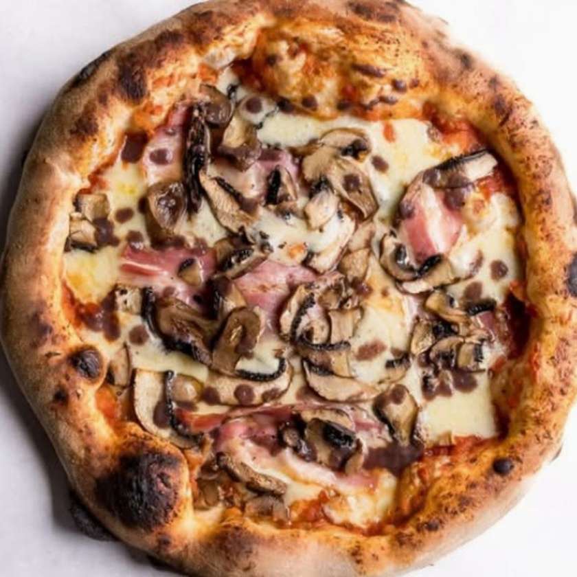 🎁 2x1 Pizza Bacon e Cogumelos