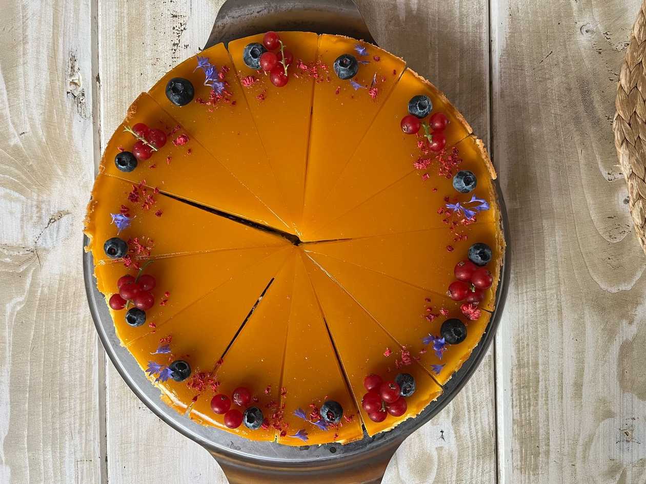 Mangový cheesecake