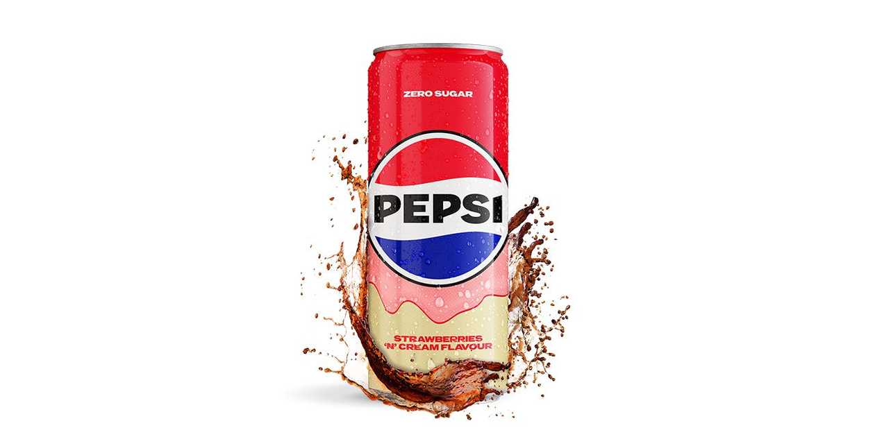 PEPSI STRAWBERRIES 'N' CREAM PUSZKA 330ML