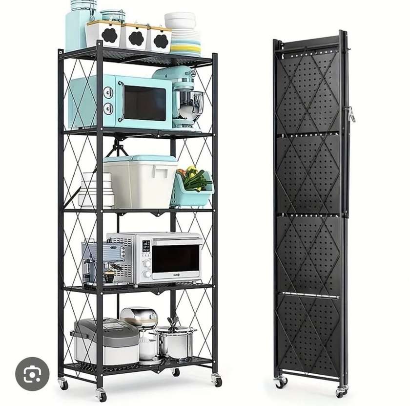 5-Tier Foldable Heavy-Duty Storage Rack