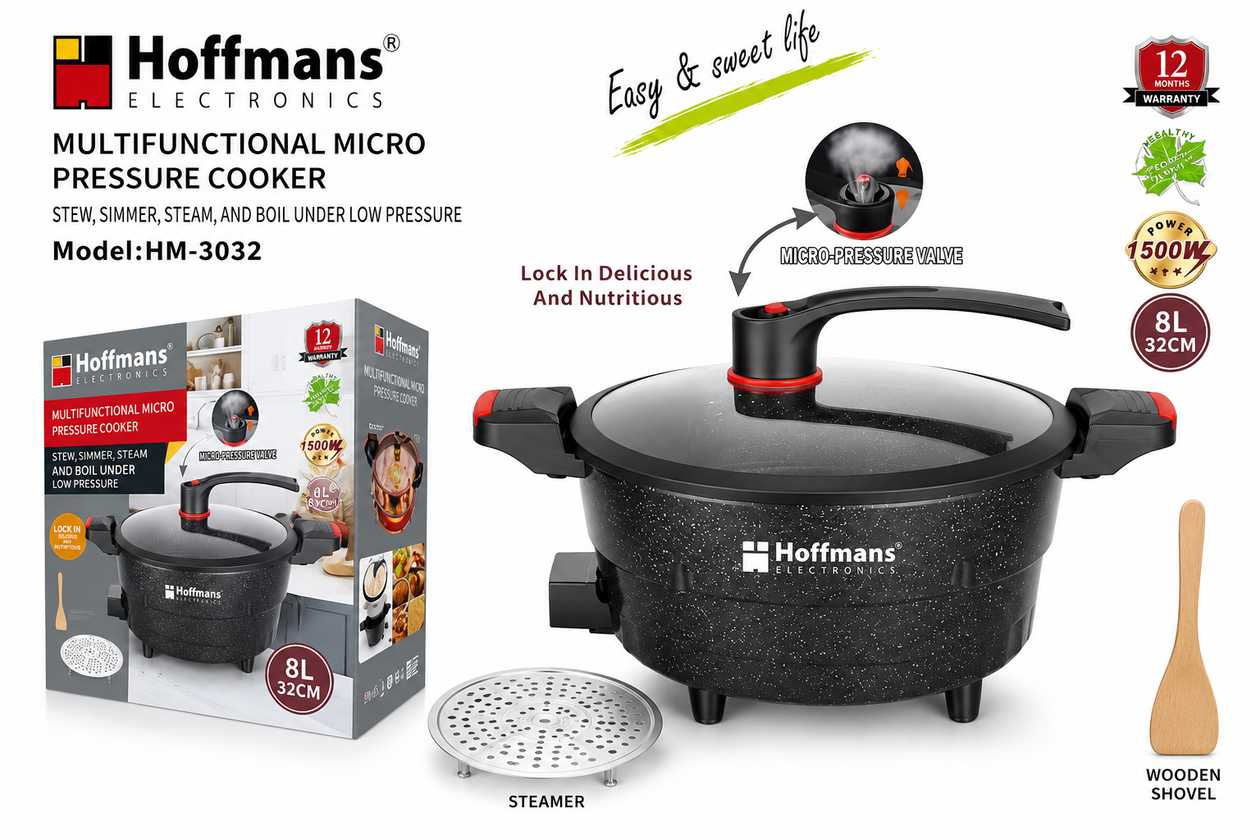 Hoffmans HM-3032 Multifunctional Micro Pressure Cooker (8L)
