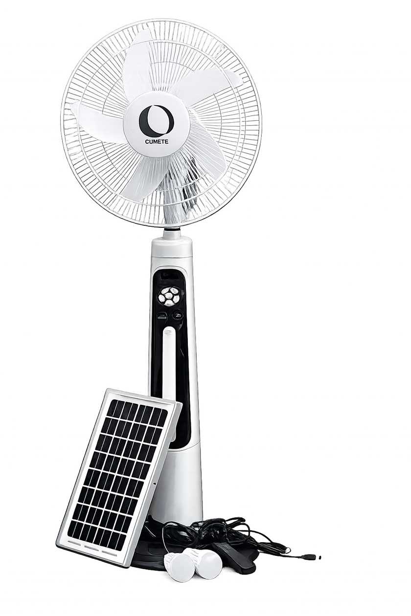 Rechargeable Solar Standing Fan