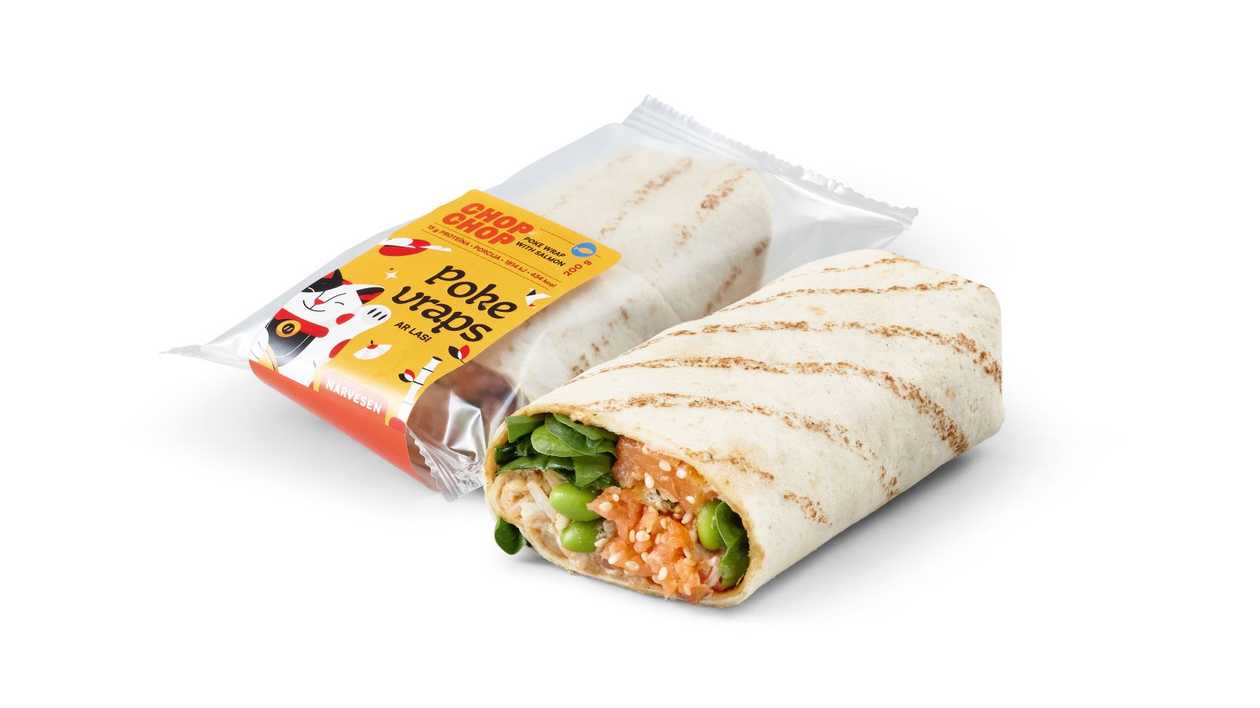 Poke wrap with salmon 200 g