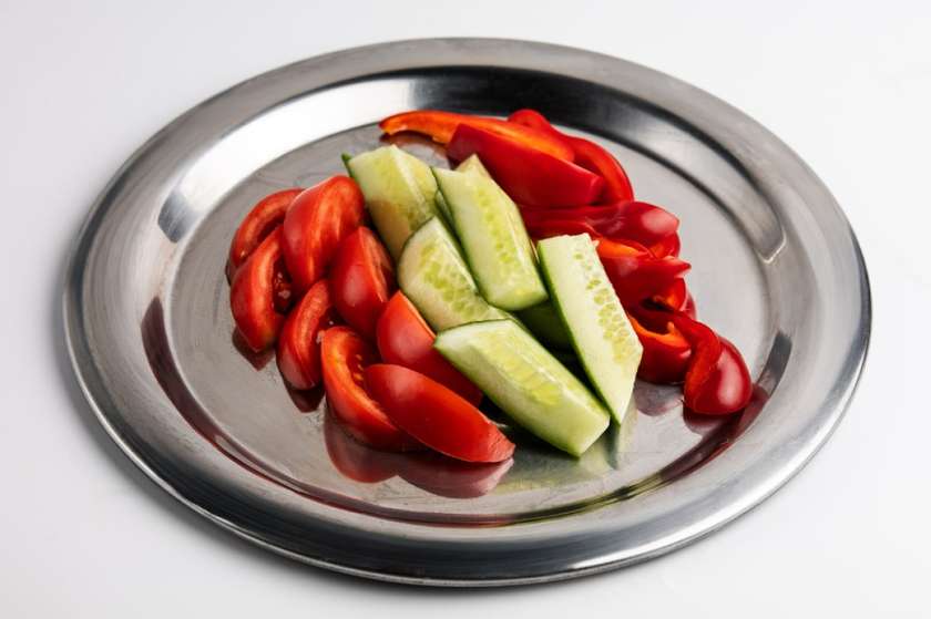 Vegetable Salad with Cucumber and Tomato