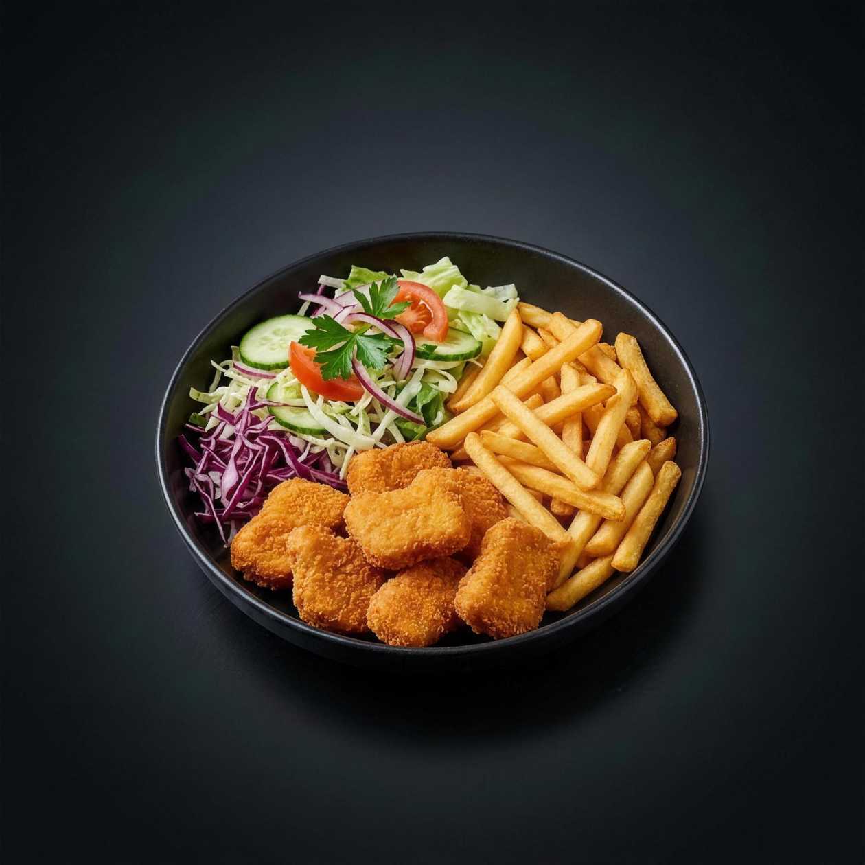 Nuggets with French Fries