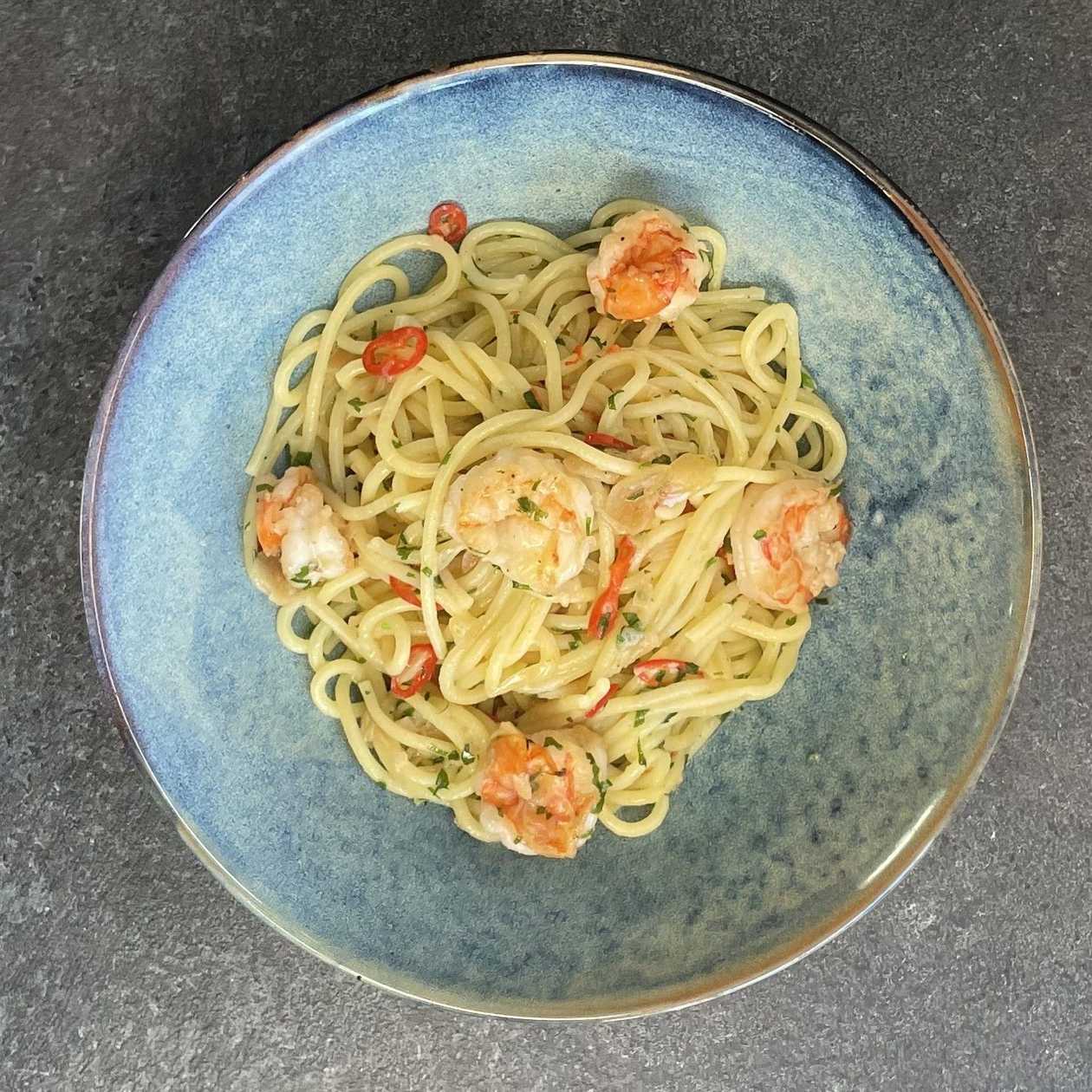 Spaghetti Aglio e Gamberi