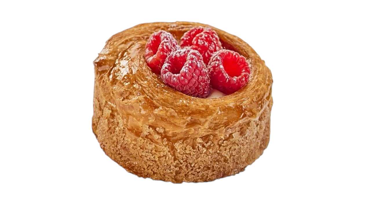 Pastry Basket with Pastry Cream, Raspberry Jam & Raspberries