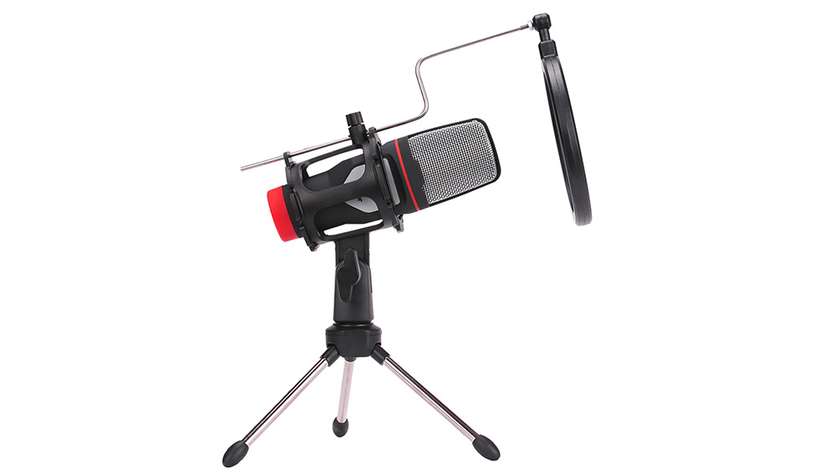 Streamovací mikrofón s tripodom čierny Marvo MIC-02