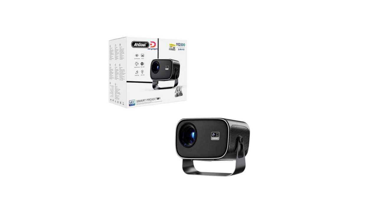 #614E#Andowl®YG500 4K Wi-Fi 2.4G+5G Android Smart Projector