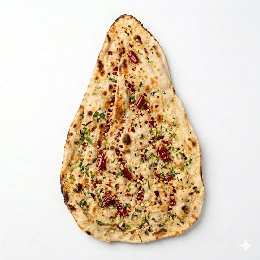 Chilli garlic naan