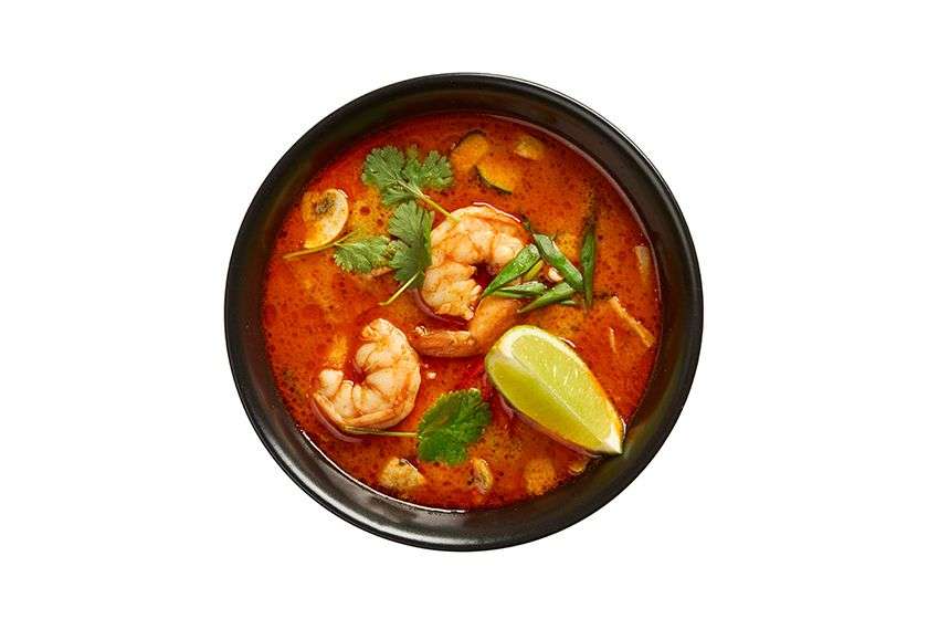 Tailandietiška krevečių ir vištienos sriuba