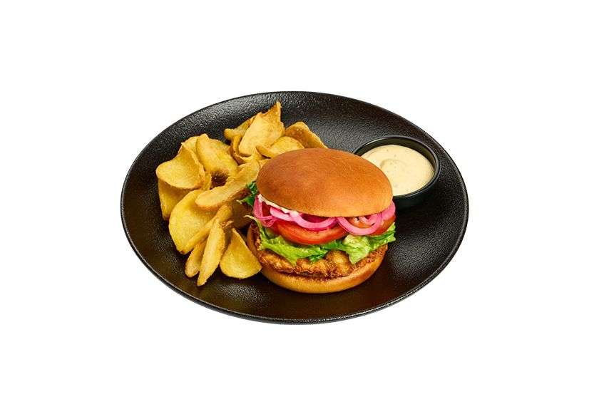 Crispy chicken burger