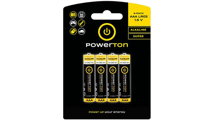 Jednorazové batérie AAA (LR03) 1.5V Powerton 4ks