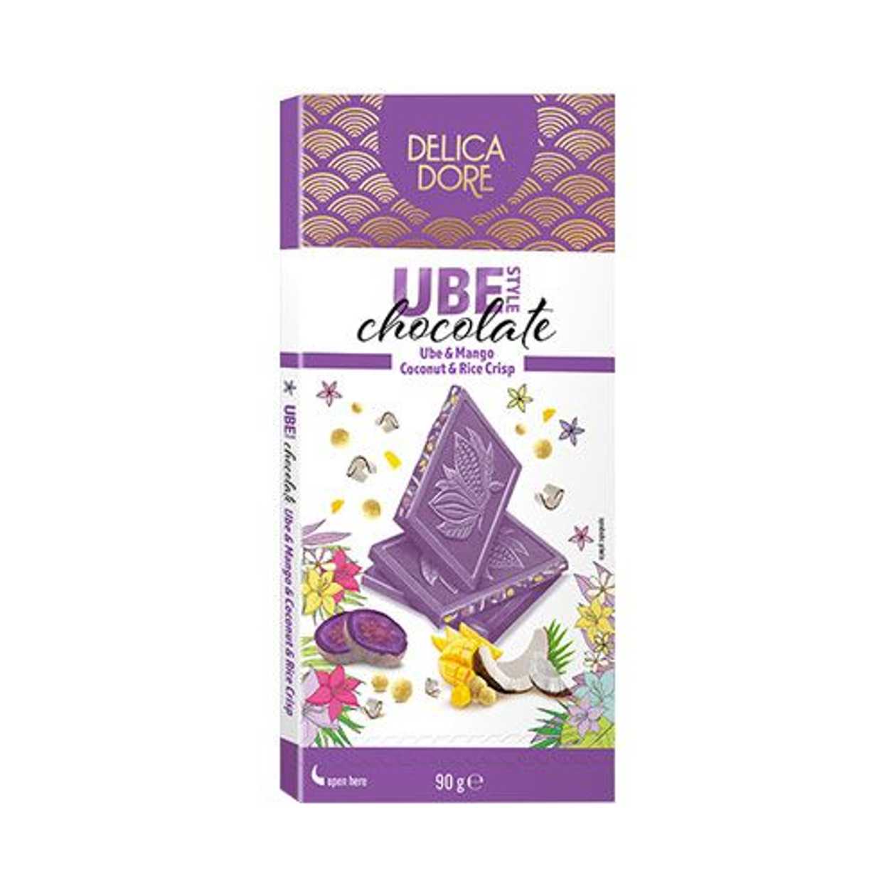 DELICADORE TAB CIOCO UBE MANGO,COCOS 90G