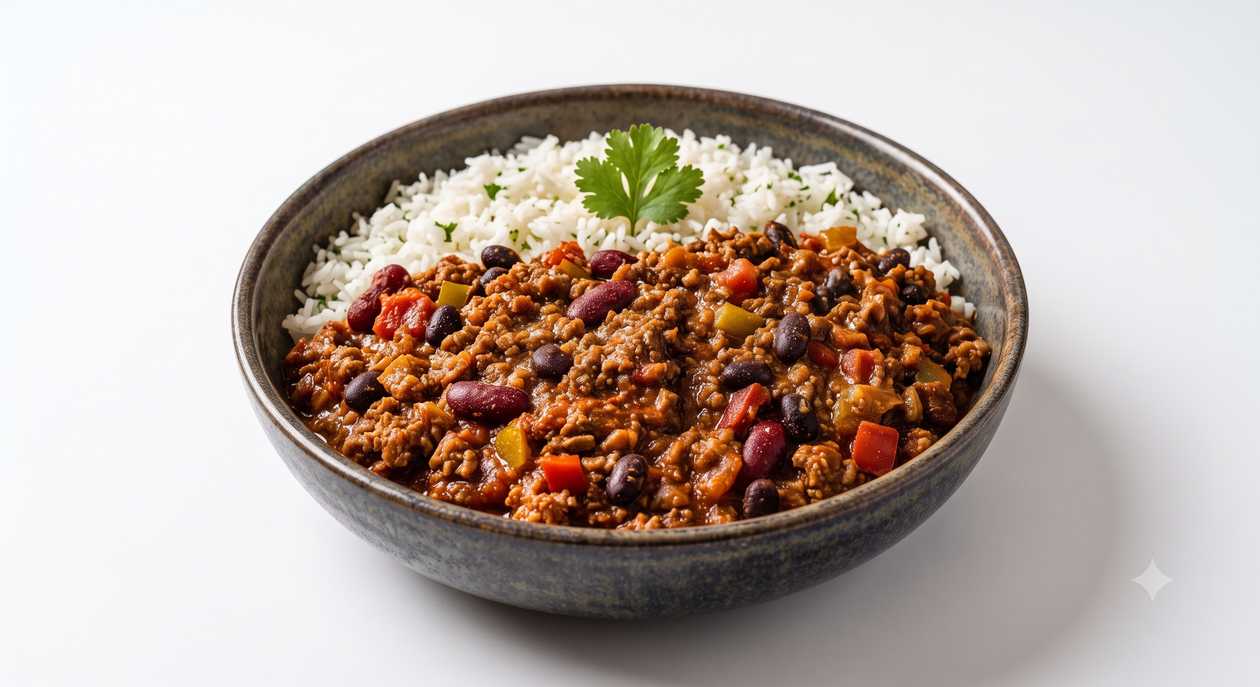 Chili con carne s rýží